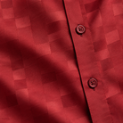 Montique wine tonal block walking suit fabric button detail