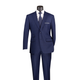 Men’s 2-Piece Modern Fit Windowpane Suit - Blue