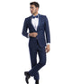 Vanguard Collection: Cobalt Tuxedo with Cobalt Satin Peak Lapel – Slim Fit