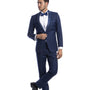 Vanguard Collection: Cobalt Tuxedo with Cobalt Satin Peak Lapel – Slim Fit