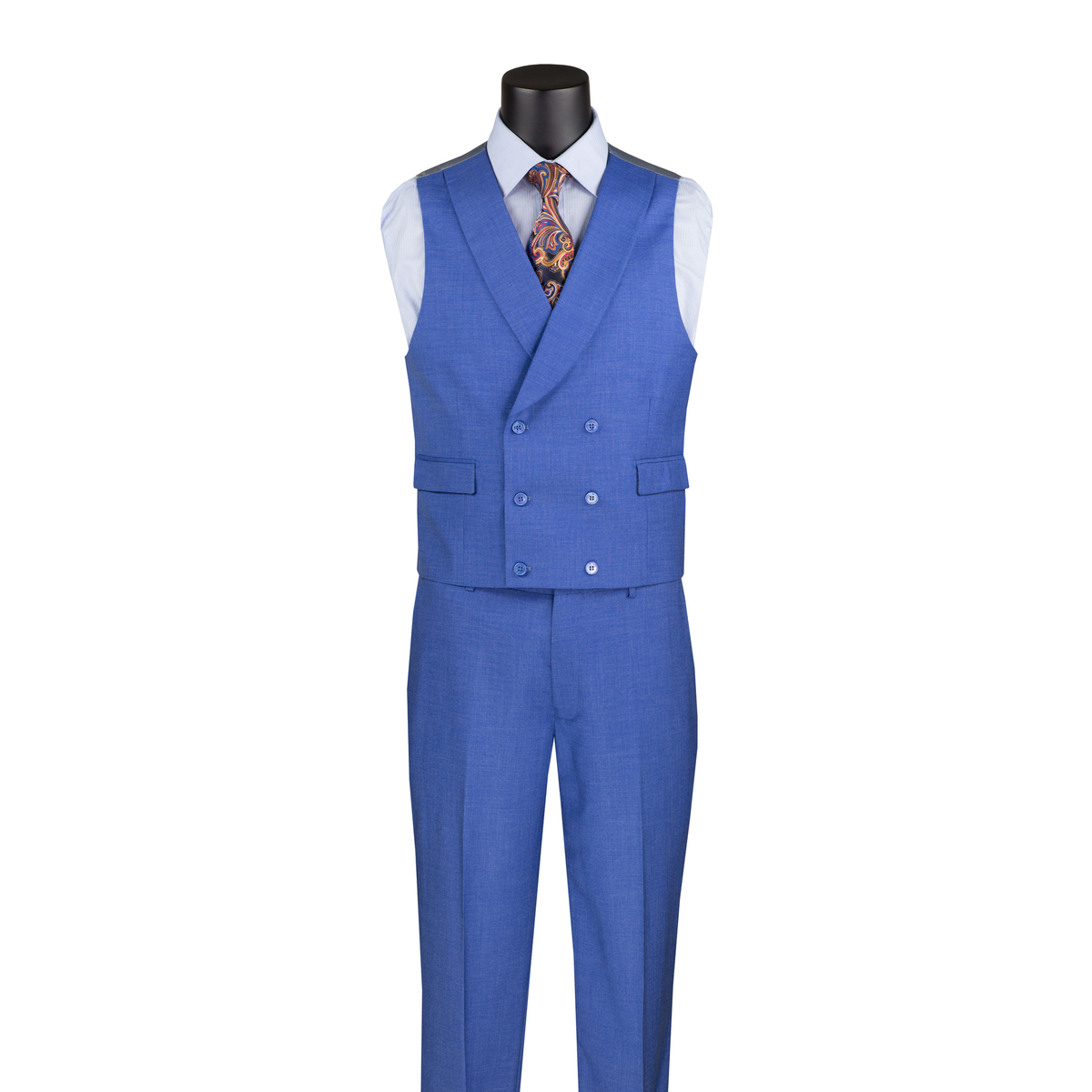 Vinci MV2K-2 french blue vest front on white