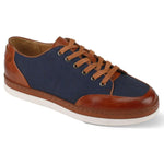 Cognac & Navy Casual Dress Leather Shoes