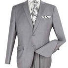 gray modern suit wool feel fabric close up