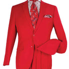 red modern suit wool feel fabric close up