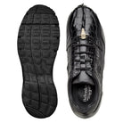 Rubber air-unit outsole of black caiman sneaker