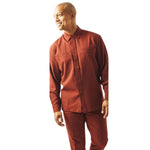 Classic Collection: Men's Rust Wool Blend Walking Suit 2 Piece Set