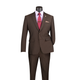 Men’s 2-Piece Slim Fit Stretch Suit - Brown