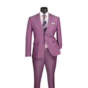 Men’s 2-Piece Slim Fit Stretch Suit - Light Purple