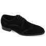 Midnight Sharp: Black Wing Tip Suede Lace Shoes