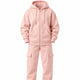 Pink 2-Piece Full Cut Fleece Cargo Tracksuit