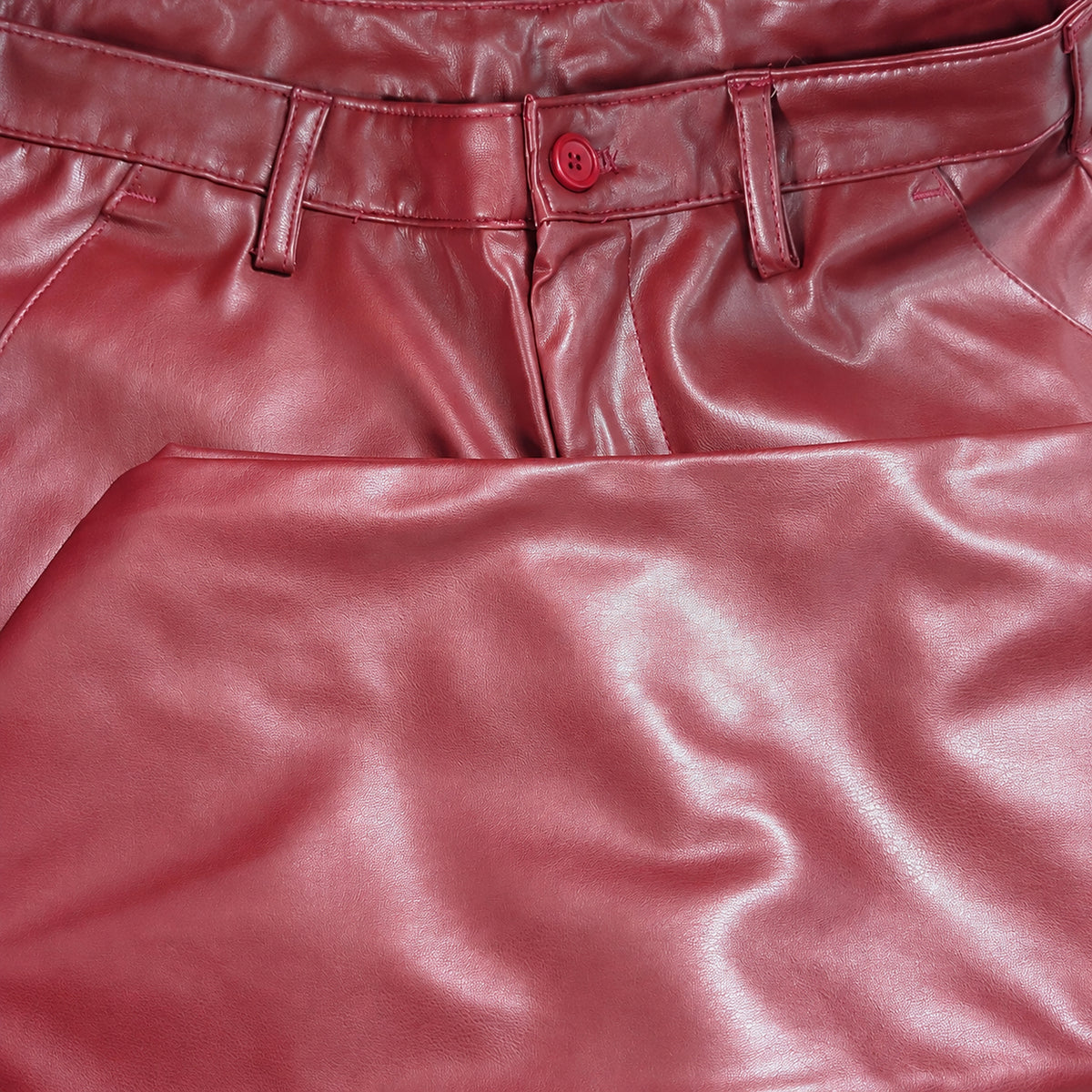Burgundy Montique P026 Waistband and front detail