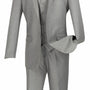 Formalita Collection: Men's Single Breasted 2-Button Slim Fit Suit In Medium Grey