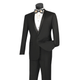 Men’s Slim Fit Black Tuxedo - Narrow Shawl Collar One Button Formal Suit