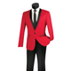 Men’s Slim Fit Red Tuxedo - Narrow Shawl Collar One Button Formal Suit
