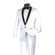 Men’s Slim Fit White Tuxedo - Narrow Shawl Collar One Button Formal Suit