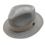 Calem Collection: Scala Tan Poly Braid Fedora with 2 Inch Brim