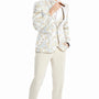 Mondo Collection: Men's Paisley 3-Piece Suit with Shawl Collar - Skinny Fit In Tan