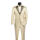 Champagne Jacquard 2-Piece Slim Fit Tuxedo