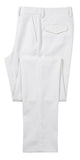 White Modern Fit 4-Way Stretch Adjustable Waistband Dress Pants by Stacy Adams