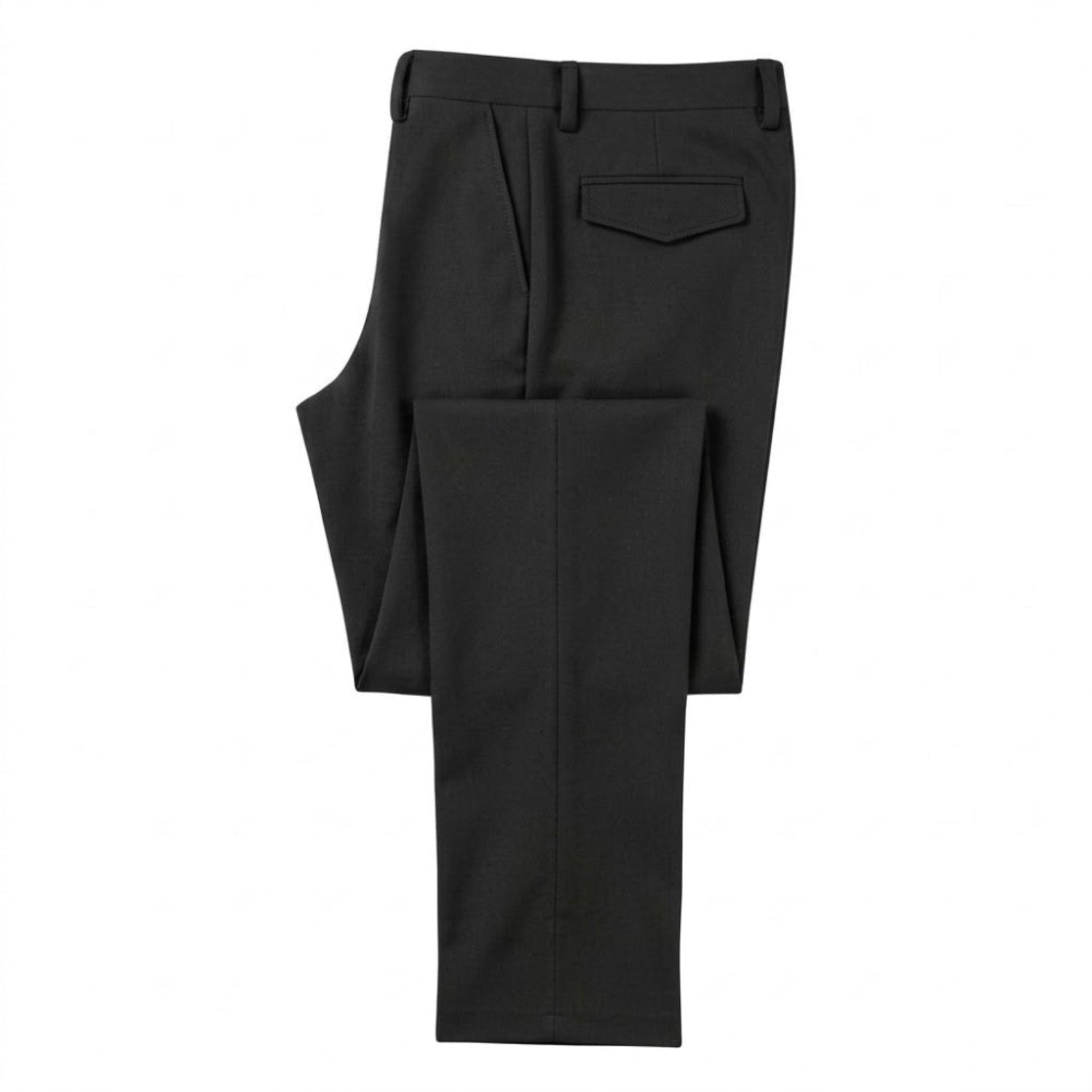 Stacy Adams black modern cut stretch dress pants with expandable waistband