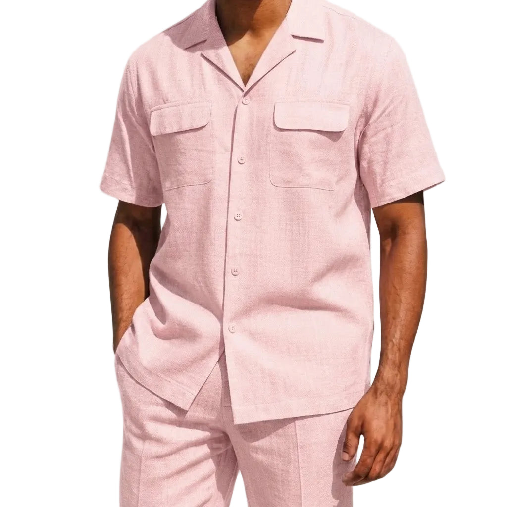 Pink Linen Walking Suit Set by Stacy Adams – Suits & More