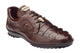 Belvedere Vasco Genuine Hornback Caiman & Italian Calf Sneakers in Tabac