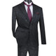 PoshPunto Collection: Black 2 Piece Tone on Tone Paisley Print Single Breasted Slim Fit Suit