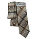 Gridlock Collection: Stacy Adams Beige & Brown Geometric-Paisley Tie & Pocket Square Set