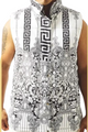 Men's White Fancy Puffer Vest