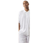 Tranquil Knit Collection: White Two-Piece Knitted Walking Suit Set