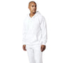 Winter Radiance Collection: White Full-Cut Artyzen Embossed Fleece Hoodie Set