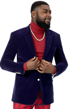 Royal Solid Velvet Blazer J134