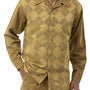 Montique Mustard 2 Piece Argyle Pattern Long Sleeve Walking Suit 2156