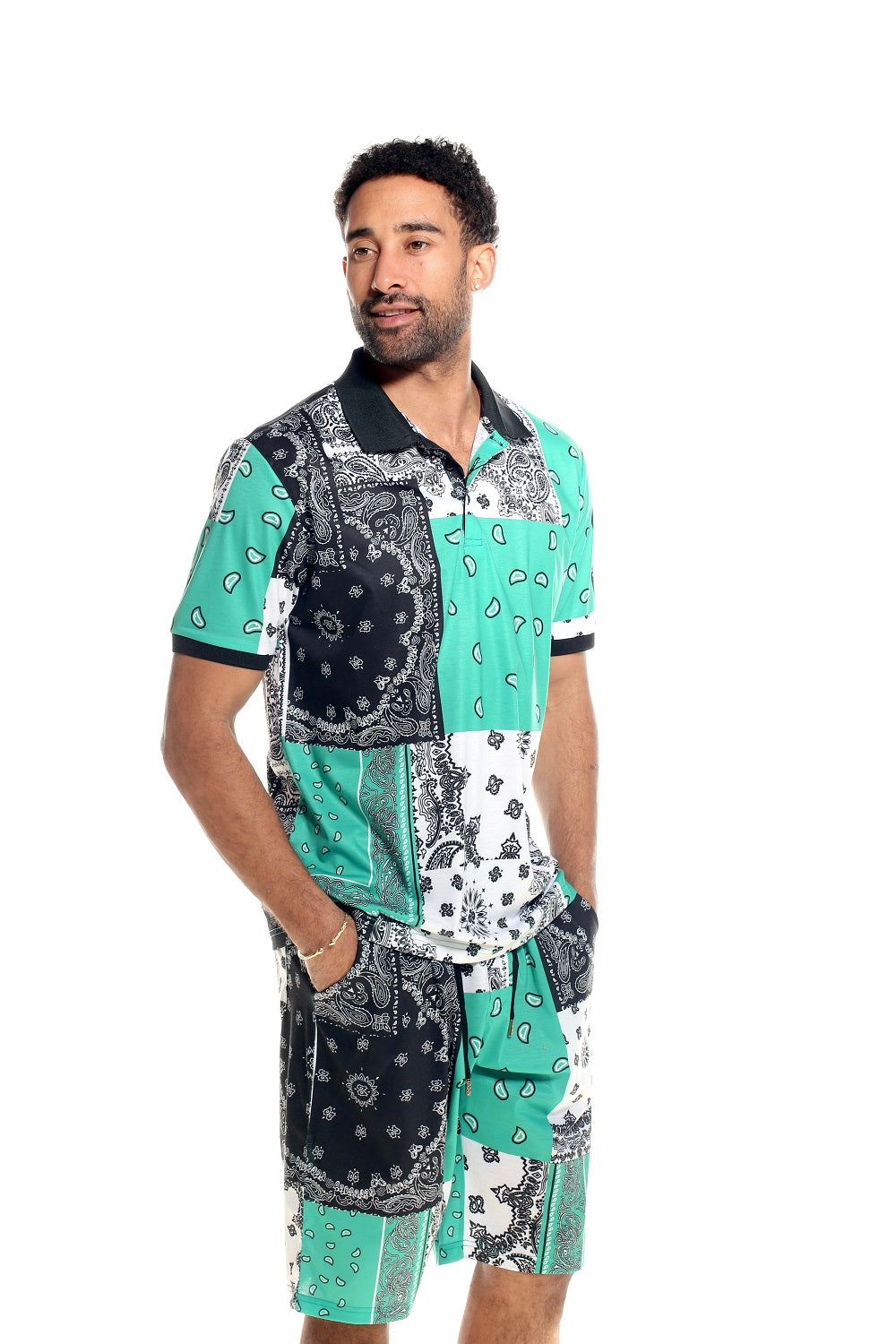 MAN Official Bandana Print T-Shirt & Short Set