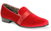 Velvet Red Heeled Fashion Shoes with Matching Band -6660