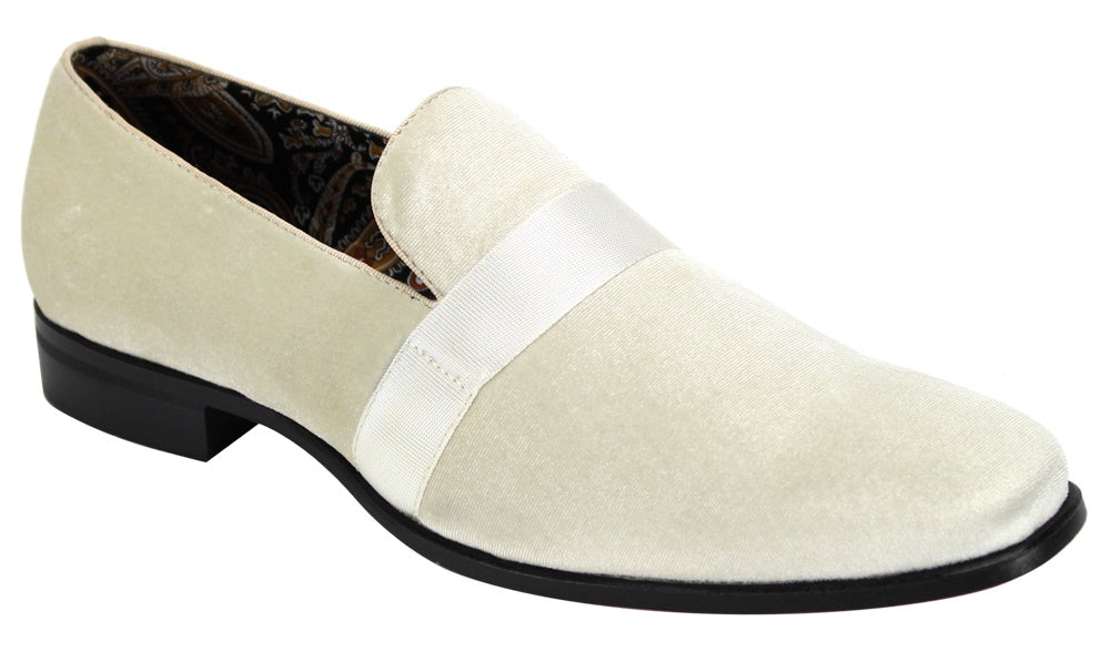 Men's Ivory Heeled Fashion Shoes