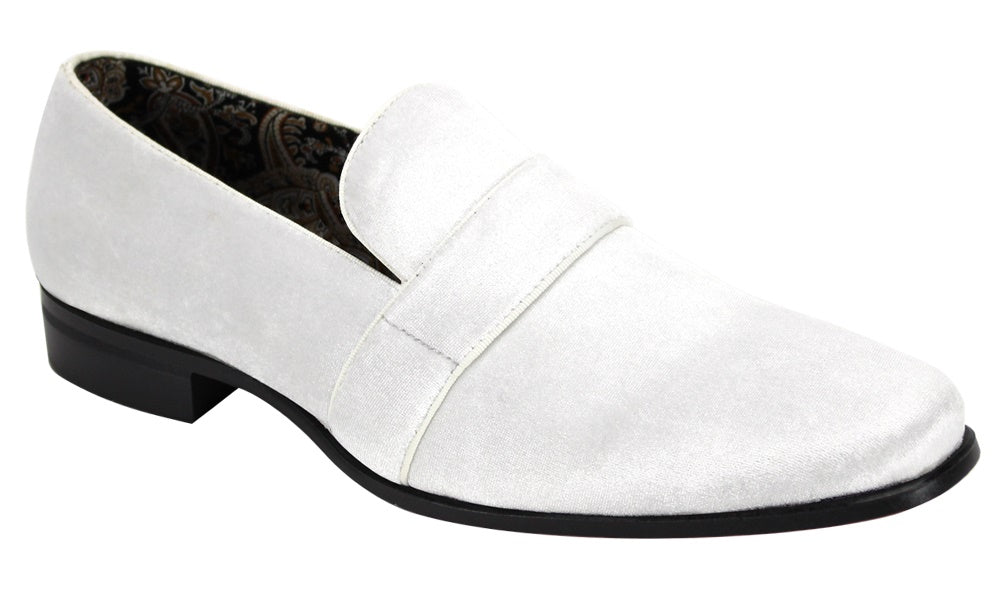 Men's White Heeled Fashion Shoes