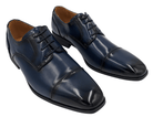 Navy Lace Leather Dress Shoes 6782 - Suits & More