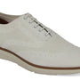 White Casual Lace Wingtip Shoes