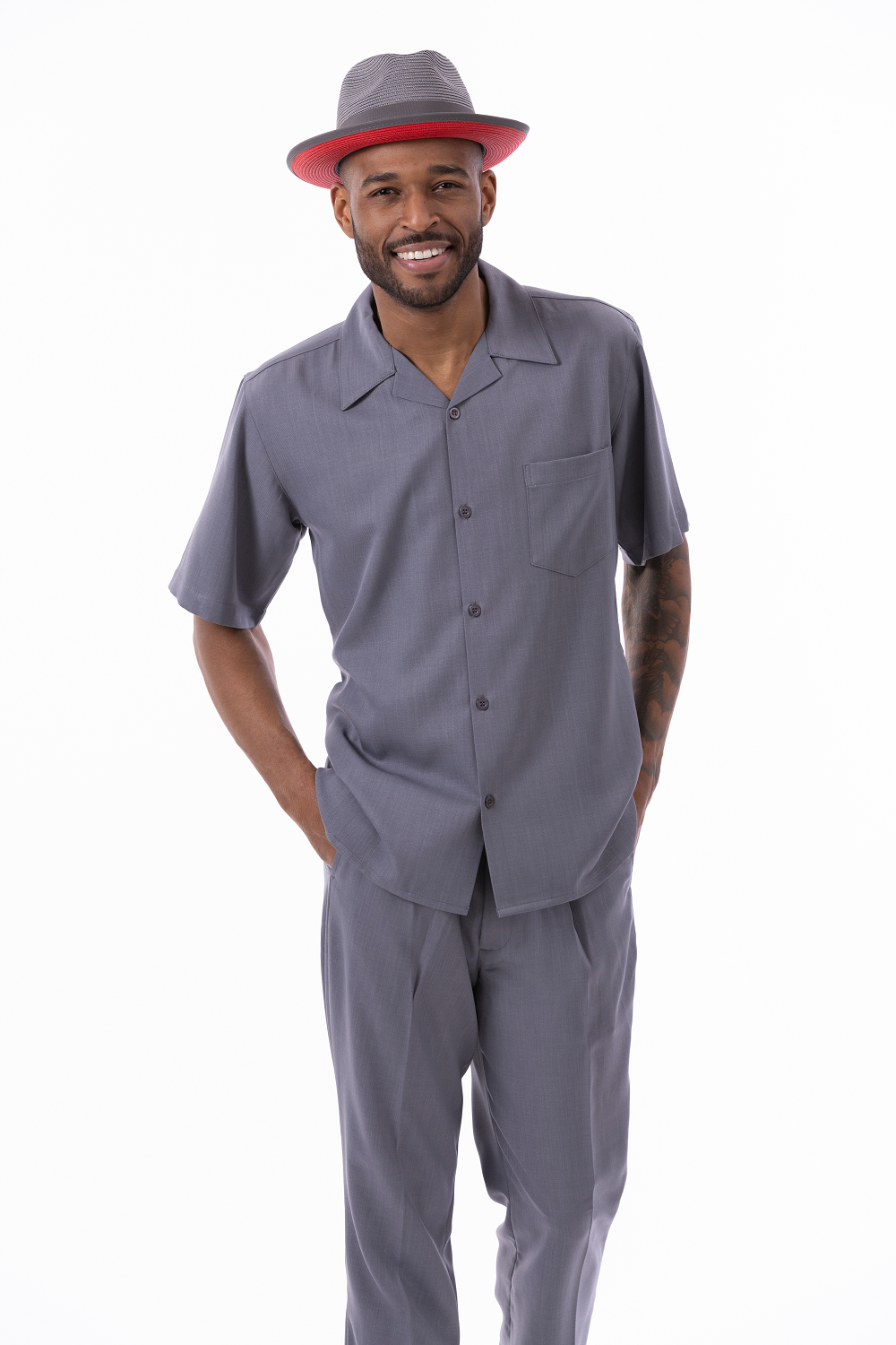 Grey 2025 suit shorts