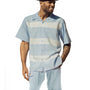 Carolina Horizontal Stripes Design 2 Piece SHORT PANTS Walking Suit 72310
