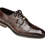 Belvedere Luxurious Ostrich Cap Toe Shoes for Men in Brown - Batta