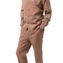 Montique Cognac 2 Piece Denim Long Sleeve Walking Suit D-65