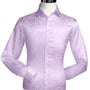 Lavender Tone On Tone Long Sleeve Floral Dress Shirt