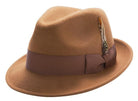 Montique Men's Bronze Pinch Crushable Litefelt Snap Brim Hat H37 - Suits & More