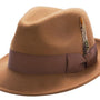 Montique Men's Bronze Pinch Crushable Litefelt Snap Brim Hat H37