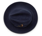 Montique Navy Lightfelt 2 ½" Wide Brim Wool Felt Pinch Hat H-60 - Suits & More