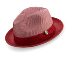 red pinch hat