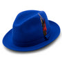 Eclipelle Collection: Montique Royal Small Felt Band 2 ¼ Brim Wool Felt Dress Hat