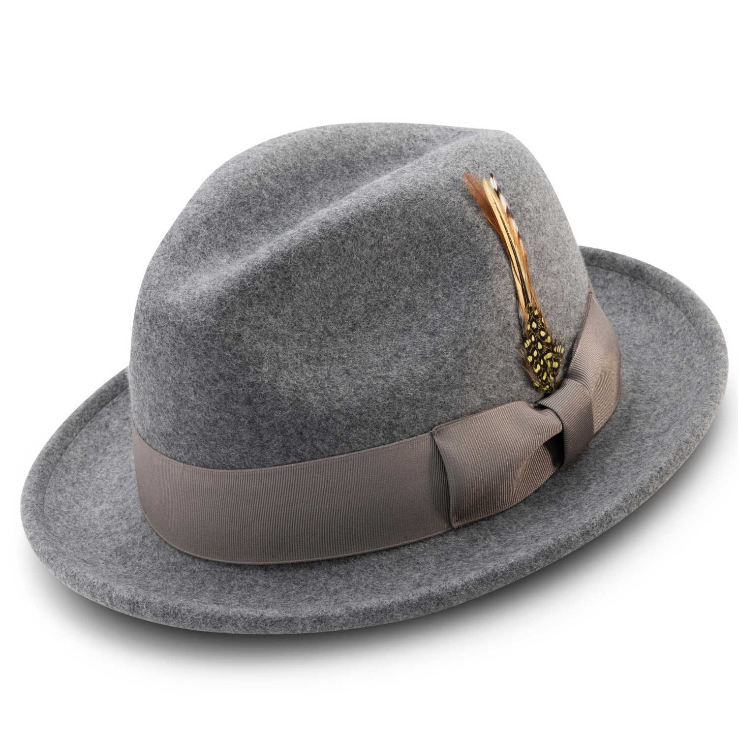Grey fedora hats for top men